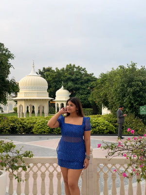 LEHER - Indigo Kurti