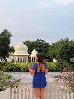 LEHER - Indigo Kurti