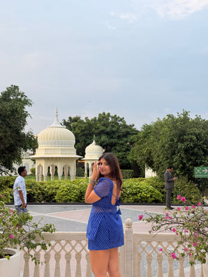 LEHER - Indigo Kurti