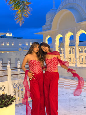 Leher - Scarlet Co-ord Set