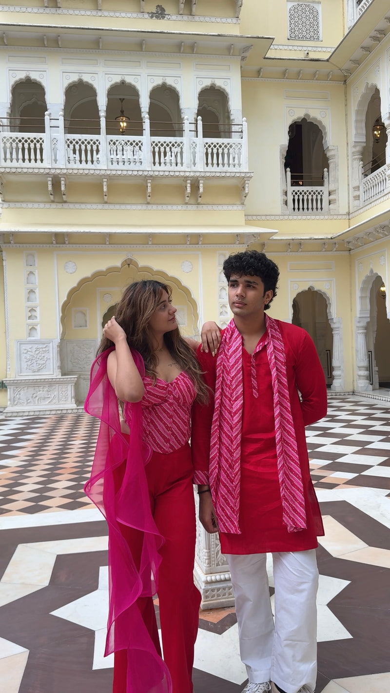 Leher - Scarlet Couple Set